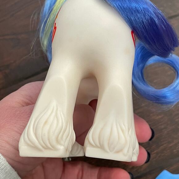 My Little Pony Big Brother Chief Fire Fighter Hat Bandana Comb VTG 1987 G1 MLP - Picture 13 of 16